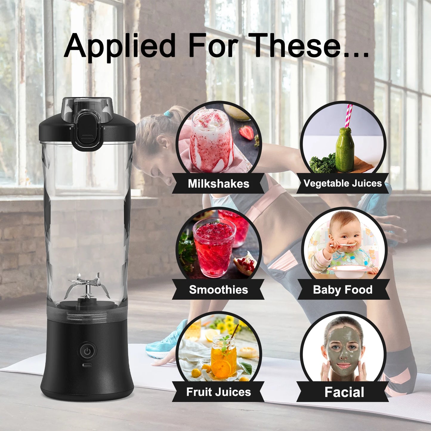 Portable Blender Electric Juicer