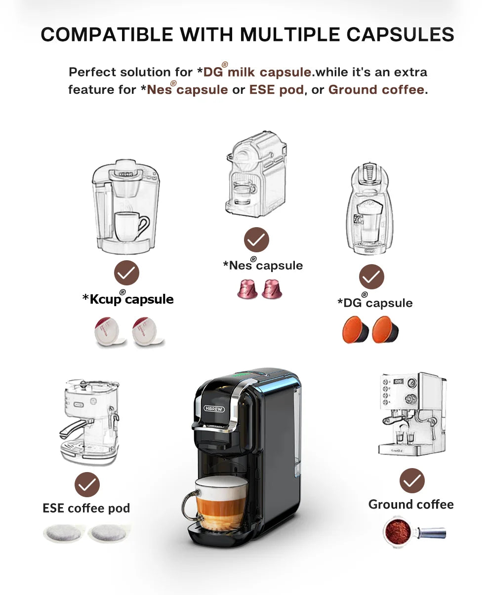 5 in 1 Multiple Capsule Coffee Machine