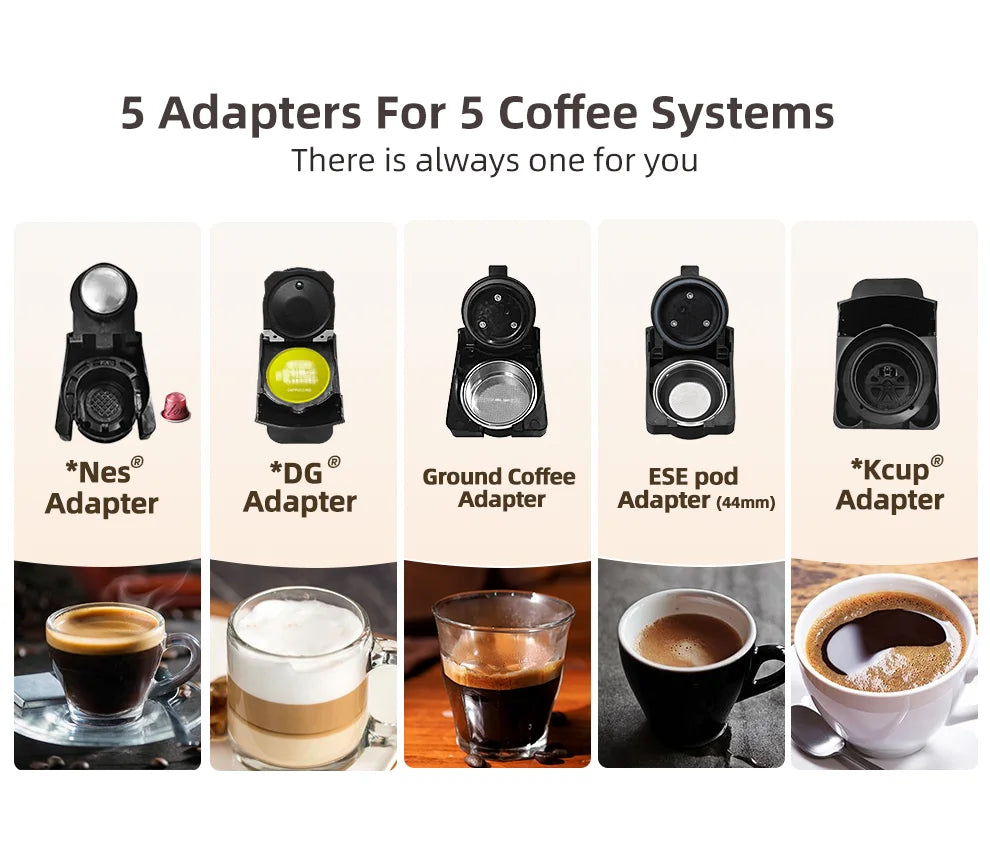 5 in 1 Multiple Capsule Coffee Machine