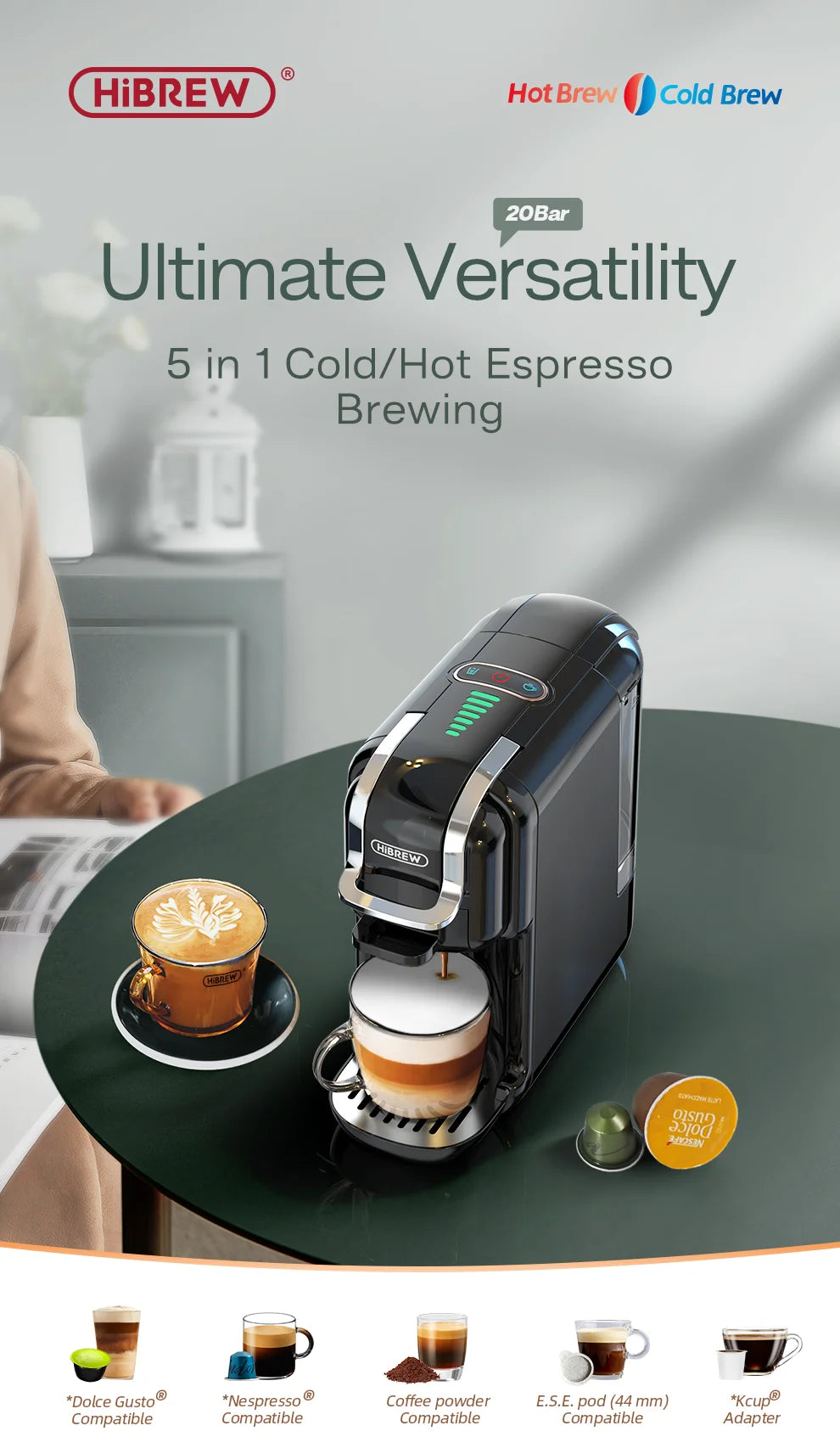 5 in 1 Multiple Capsule Coffee Machine