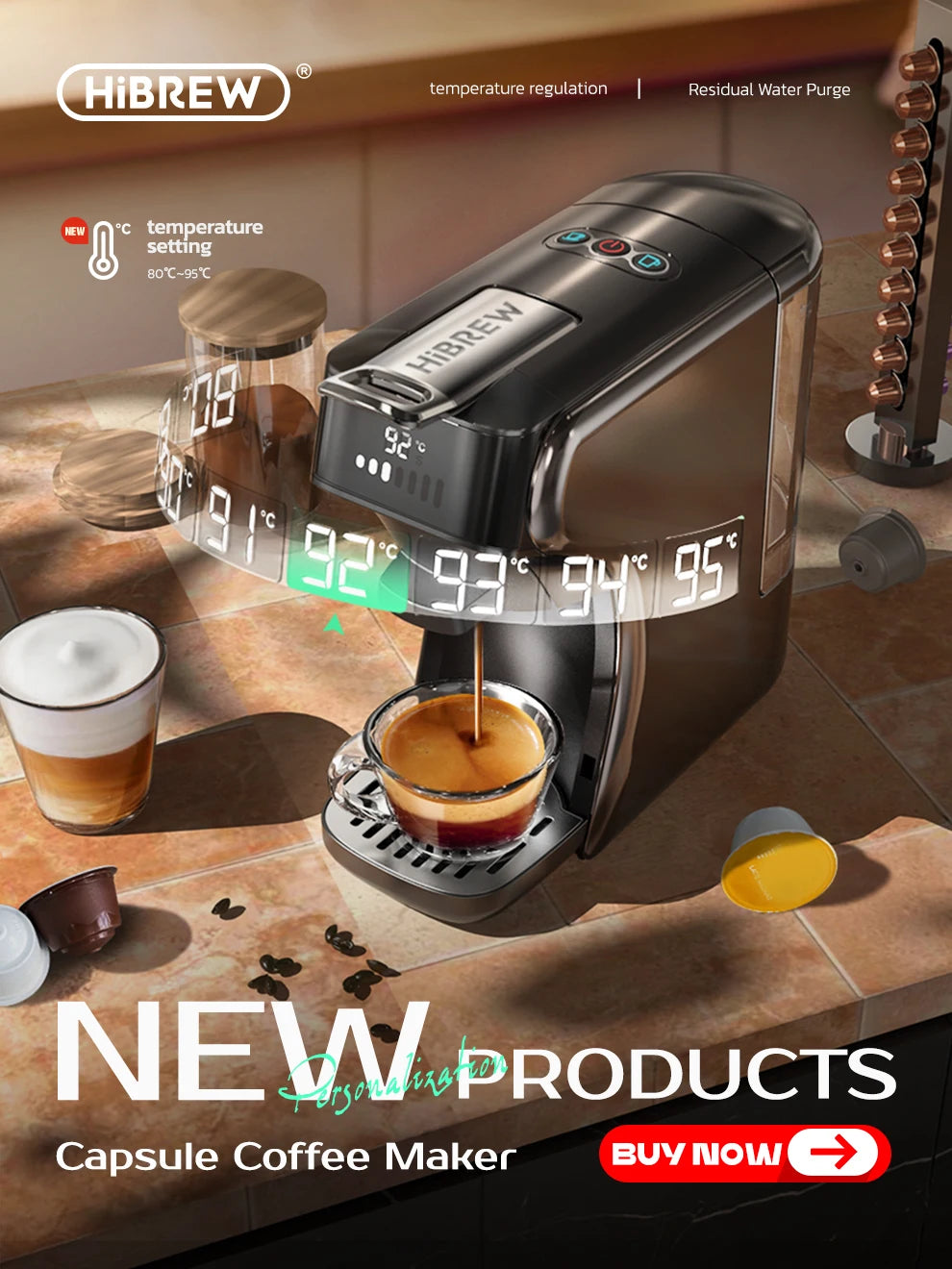 5 in 1 Multiple Capsule Coffee Machine